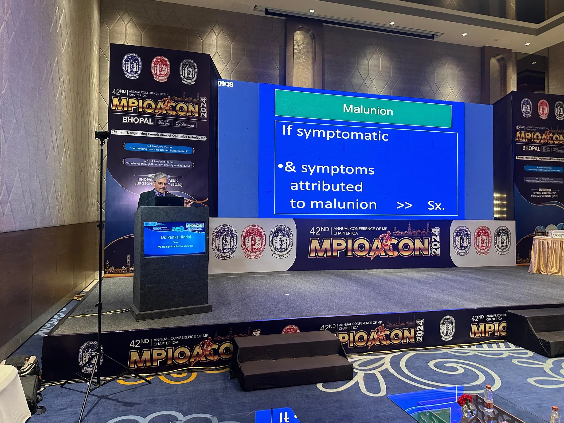 Stage address, MPIOACON Bhopal