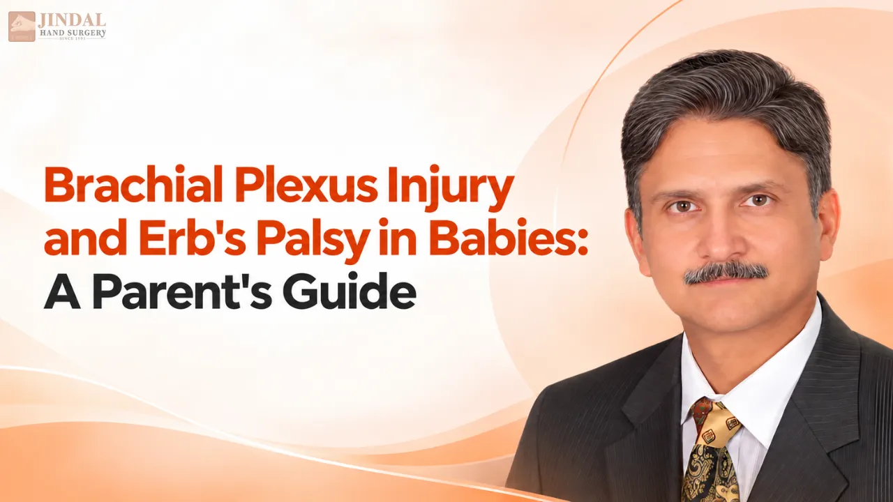Dr. Pankaj Jindal presenting a parent's guide to Erb's palsy in babies