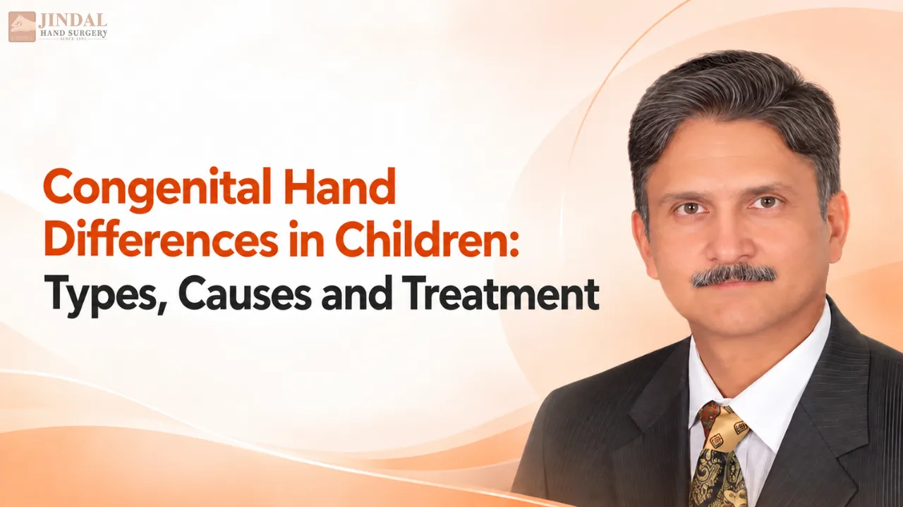 Dr. Pankaj Jindal explaining congenital hand differences in children