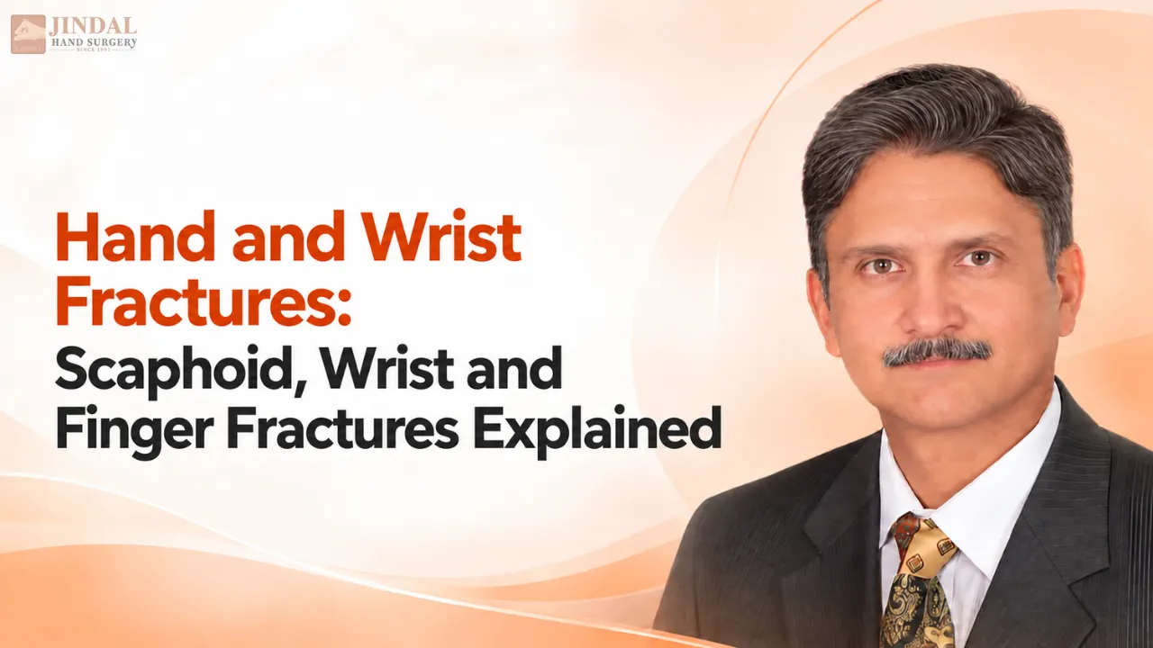 Dr. Pankaj Jindal presenting a guide to hand, wrist and finger fractures